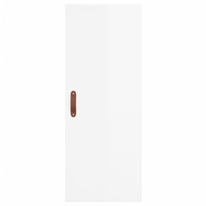 Hochglanz Weiß Wandschrank 34,5x34x90 cm