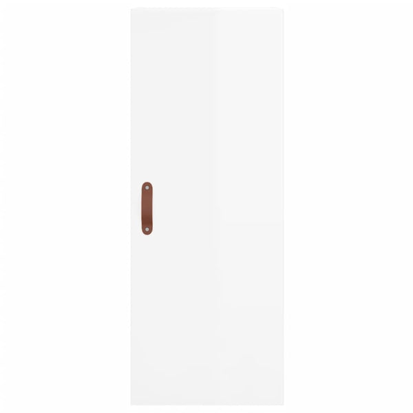 Hochglanz Weiß Wandschrank 34,5x34x90 cm