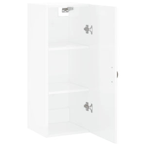 Hochglanz Weiß Wandschrank 34,5x34x90 cm