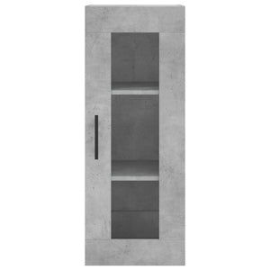 Wandschrank Betongrau 34,5x34x90 cm
