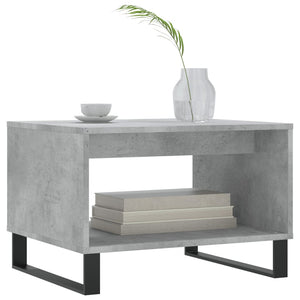 Betongrau Couchtisch 60x50 cm