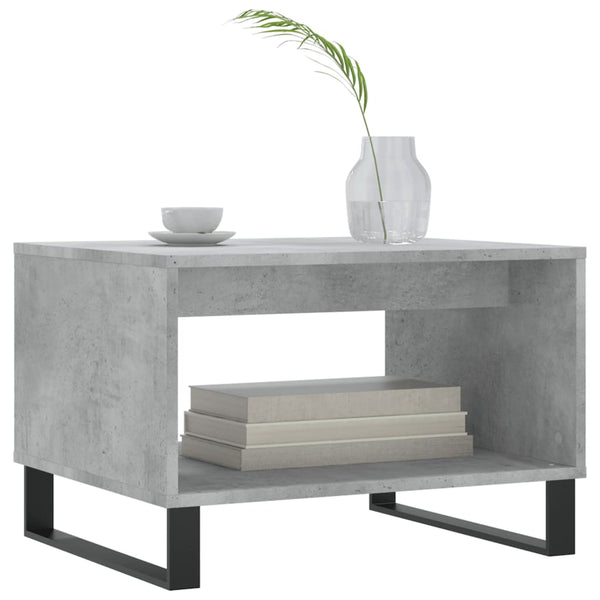 Betongrau Couchtisch 60x50 cm