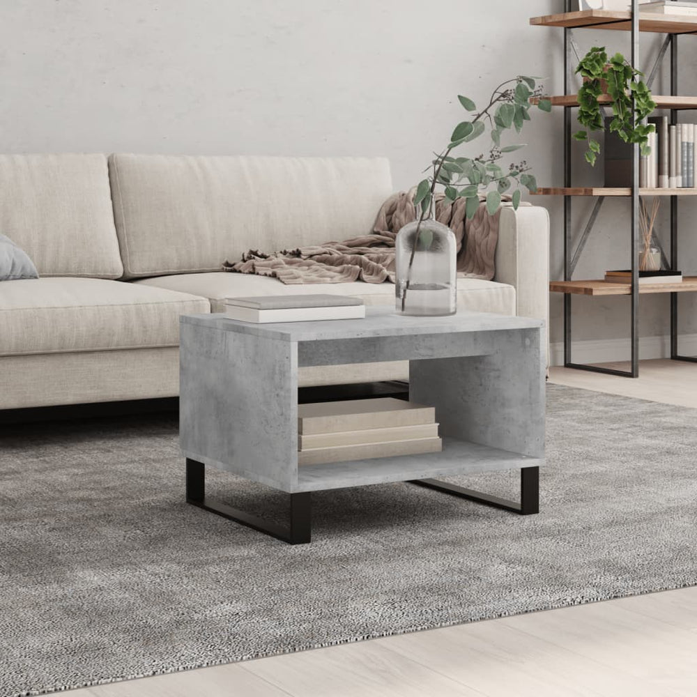 Betongrau Couchtisch 60x50 cm