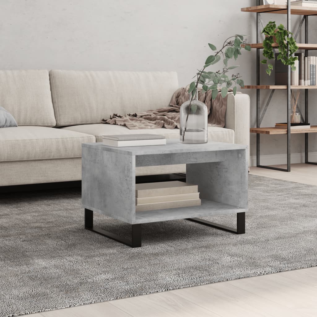Betongrau Couchtisch 60x50 cm