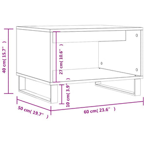 Couchtisch Grau Sonoma 60x50x40 cm