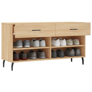 Schuhbank Sonoma Eiche 102x35x55 cm