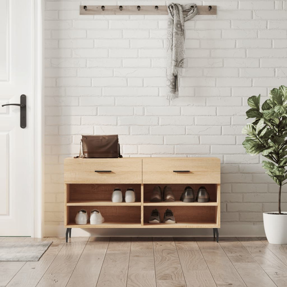 Schuhbank Sonoma Eiche 102x35x55 cm