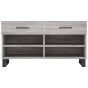 Schuhbank Grau Sonoma mit Stauraum