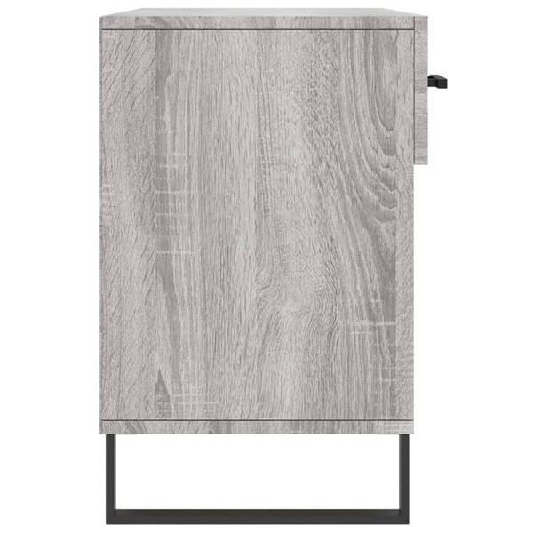 Schuhbank Grau Sonoma mit Stauraum