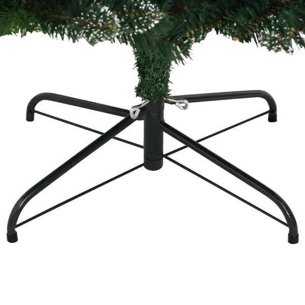 vidaXL Sapin de Noël artificiel pliable avec baies rouges 120 cm