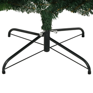 vidaXL Sapin de Noël artificiel pliable avec baies rouges 180 cm