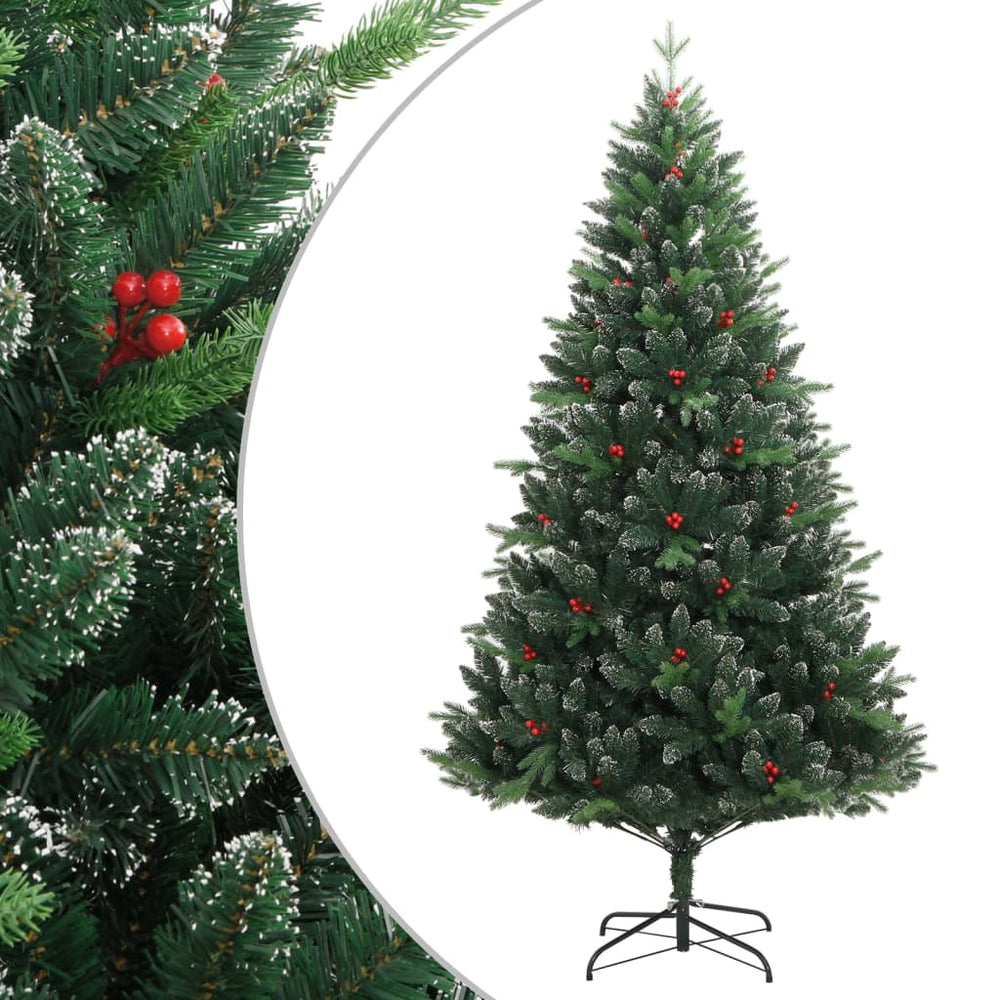 Klappbarer Weihnachtsbaum mit Beeren 240cm