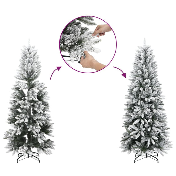 Beschneiter künstlicher Weihnachtsbaum, 210 cm