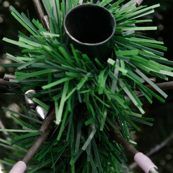 vidaXL Sapin de Noël Artificiel Pliable avec Support Vert 240 cm