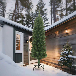 Schlanker Weihnachtsbaum mit Ständer 270cm