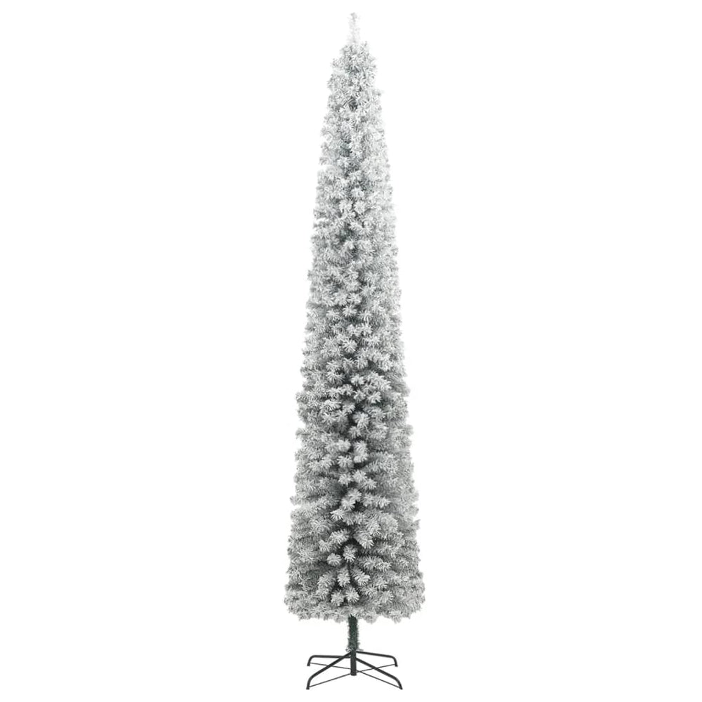 Schlanker, beschneiter Weihnachtsbaum 270cm
