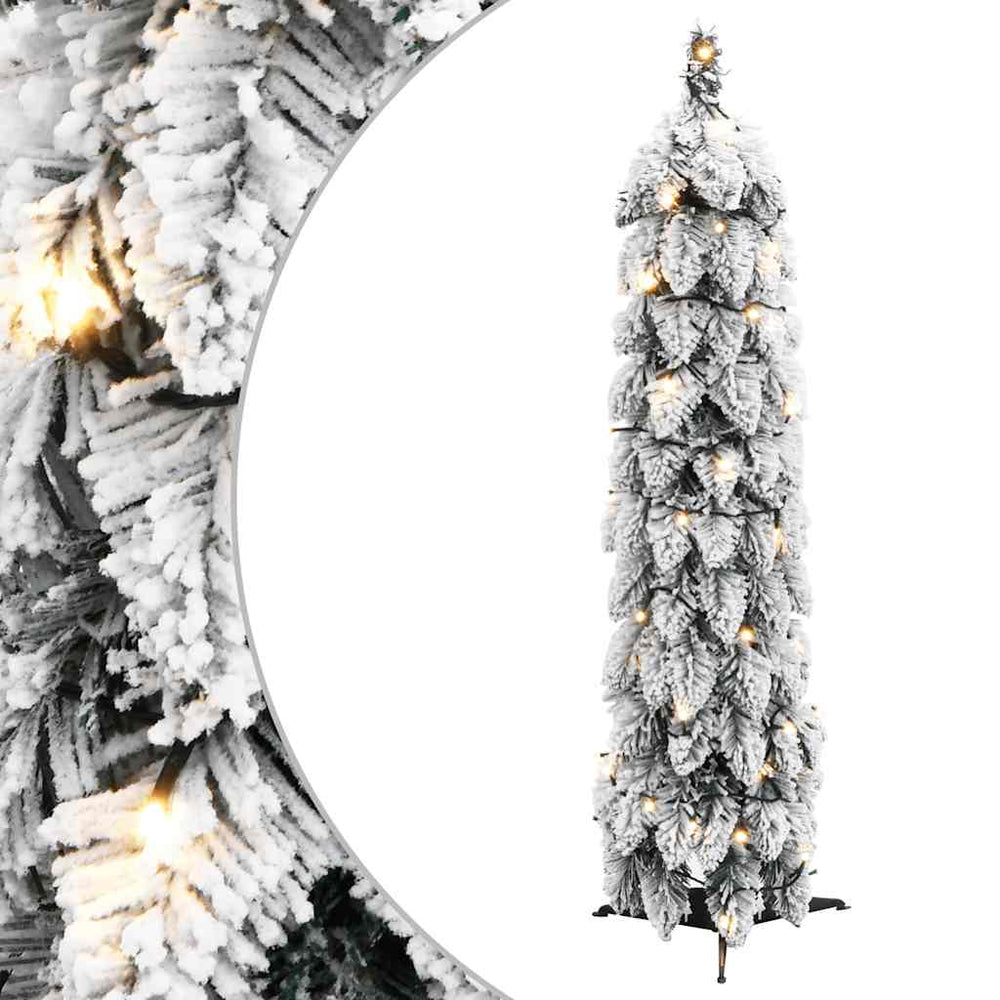 Künstlicher Weihnachtsbaum mit LED & Schnee - 60cm