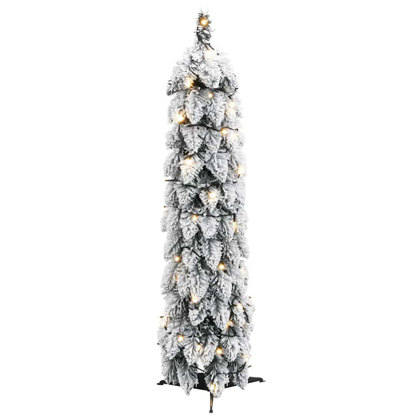 vidaXL Sapin de Noël artificiel éclairage et neige 30 LED 60 cm