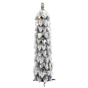 vidaXL Sapin de Noël artificiel éclairage et neige 45 LED 90 cm