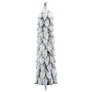 vidaXL Sapin de Noël artificiel éclairage et neige 45 LED 90 cm