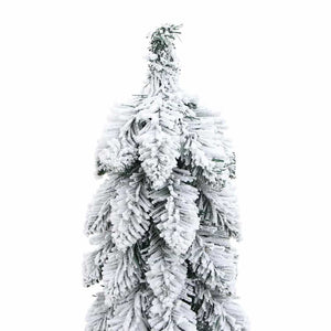 vidaXL Sapin de Noël artificiel éclairage et neige 45 LED 90 cm