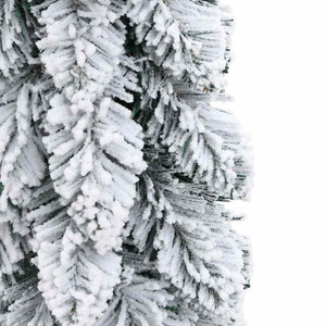 vidaXL Sapin de Noël artificiel éclairage et neige 45 LED 90 cm