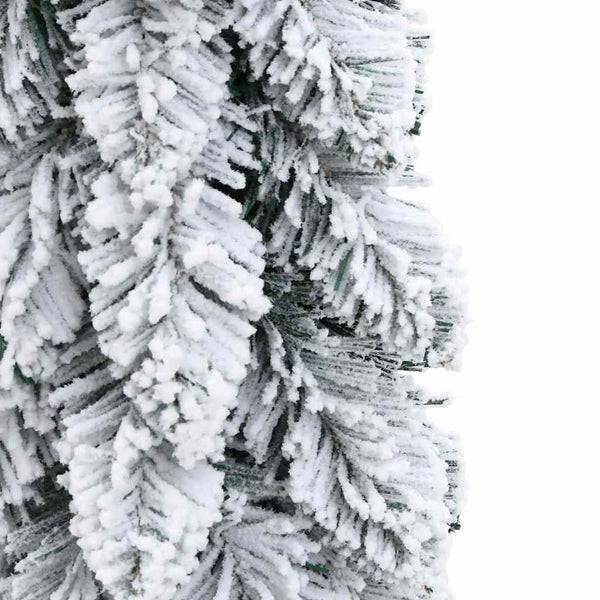 vidaXL Sapin de Noël artificiel éclairage et neige 45 LED 90 cm