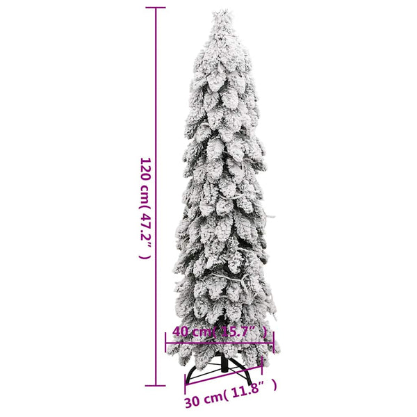 Künstlicher Weihnachtsbaum mit LED & Schnee - 120cm