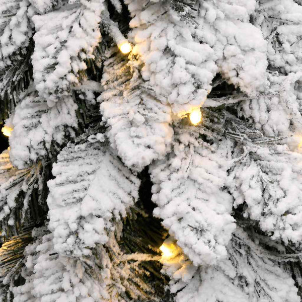 Künstlicher Weihnachtsbaum mit LED & Schnee - 120cm