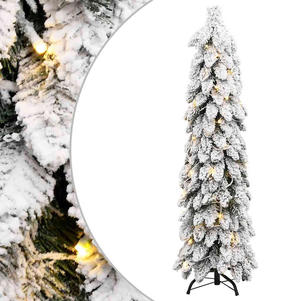Künstlicher Weihnachtsbaum mit LED und Schnee - 150cm