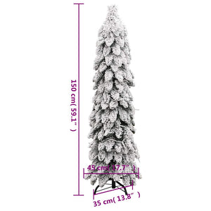 Künstlicher Weihnachtsbaum mit LED und Schnee - 150cm