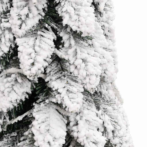 Künstlicher Weihnachtsbaum mit LED und Schnee - 150cm