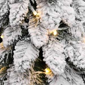 Künstlicher Weihnachtsbaum mit LED und Schnee - 150cm