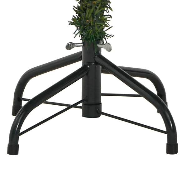 vidaXL Sapin de Noël artificiel pliable avec pommes de pin 150 cm