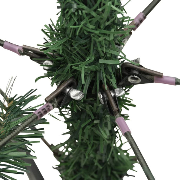 vidaXL Sapin de Noël artificiel pliable avec pommes de pin 150 cm