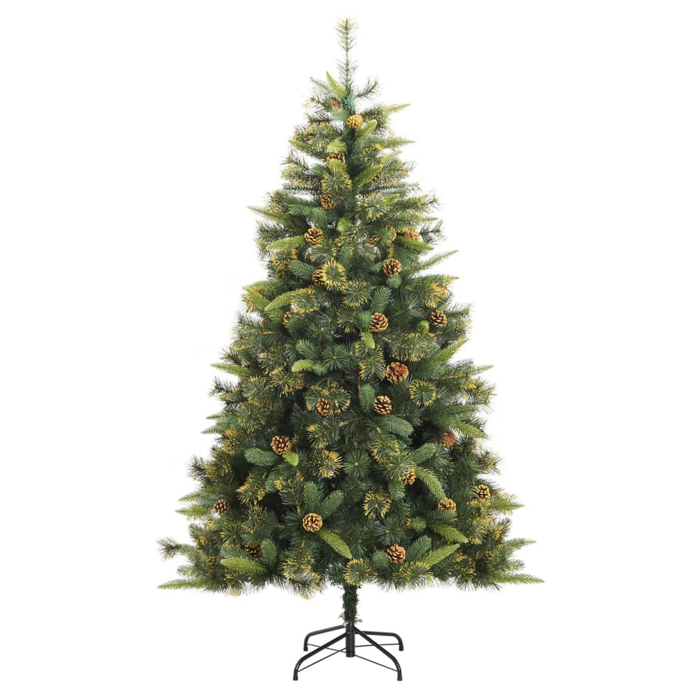 Künstlicher Tannenbaum 210cm mit Zapfen