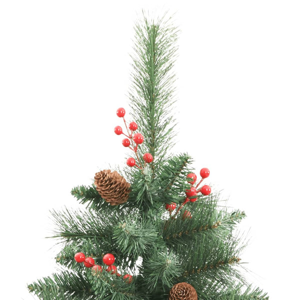 Künstlicher Weihnachtsbaum mit Zapfen & Beeren, 240cm