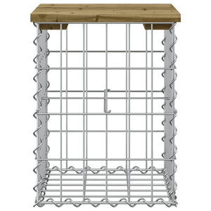 Gabionen Gartenbank Kiefer Imprägniert 33x31x42cm