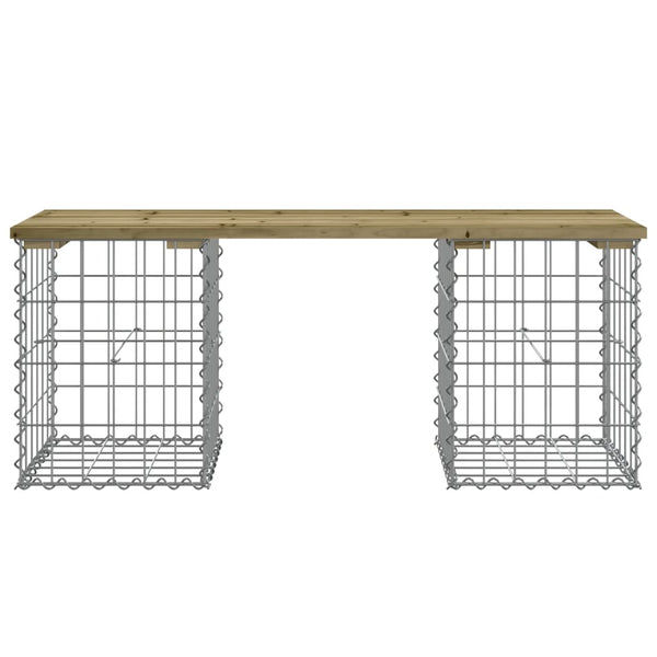 Gabionen Gartenbank Kiefer Imprägniert 103cm