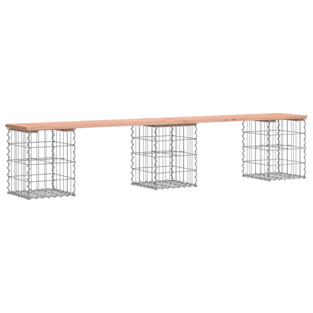 Gabionen Gartenbank Douglasie 203cm