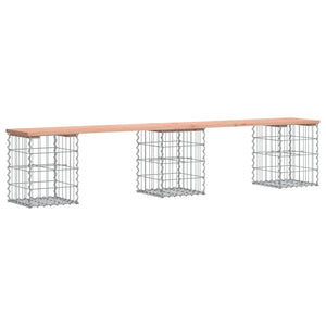 Gabionen Gartenbank Douglasie 203cm