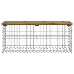 Gartenbank Gabione Kiefer Imprägniert 103cm