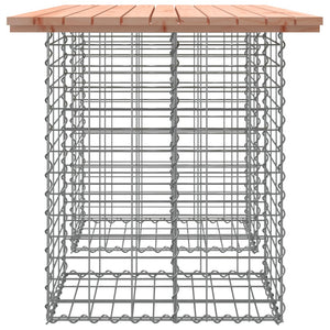 Gabionen Gartentisch 100x70cm Douglasie Massivholz