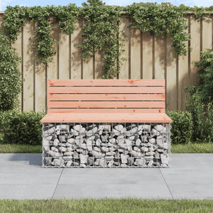Gabionen Gartenbank Douglasie Massivholz 103cm