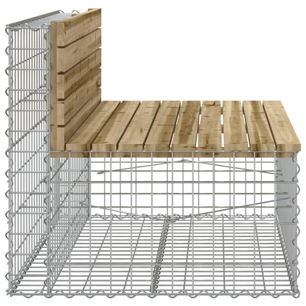 Gabionen Gartenbank Kiefer Imprägniert 103cm