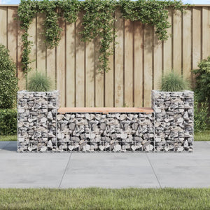 Gabionen Gartenbank Douglasie Massivholz 183cm