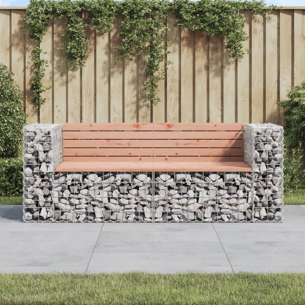 Gabionen Gartenbank Douglasie 184cm
