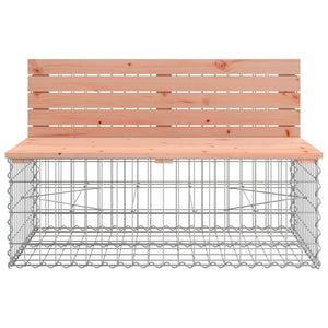 vidaXL Banc de jardin avec gabion Bois de Douglas massif