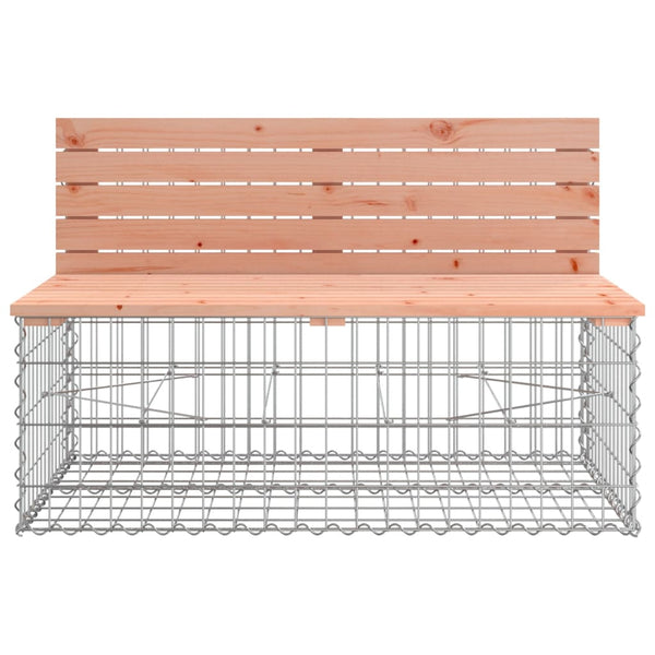 vidaXL Banc de jardin avec gabion Bois de Douglas massif