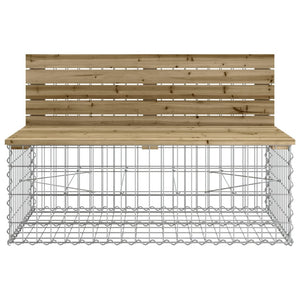 Gartenbank Gabione Kiefer 287cm